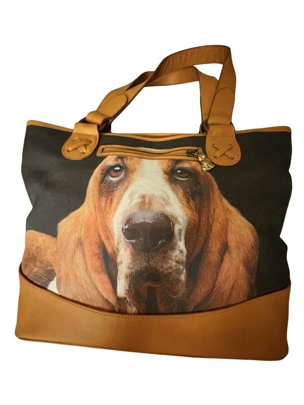 Vintage Ardleigh Elliott Faithful Friends Basset Hound Tote Bag
-Bradford Exch.